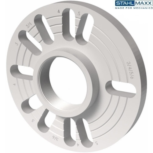 Adaptér na vyťahovanie náboja a hnacieho hriadeľa, Ø 160 mm, 3-, 4-, 5-, 6-otvorov, priemer skrutiek 98 - 135 mm, STAHLMAXX 123148